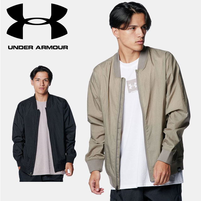 ☆【お買い物マラソン お得なクーポン配布中♪】 アンダーアーマー クリアランス UNDER ARMOUR UA UAクリンクル ナイロン ボンバー ジャケット トレーニング MEN 1388982｜アンダーアーマーヒート