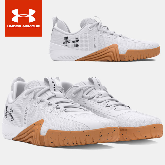 ☆アンダーアーマー UNDER ARMOUR メンズ ジムシューズ トレーニングシューズ トライベースレイン 6 ホワイト 3027341 スニーカー