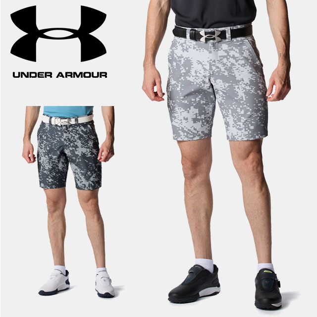 ☆アンダーアーマー UNDER ARMOUR メンズ UA ドライブチル 刷り上げる さる股引き Golf 二分の一ズボン下 ゴルフズボン下 遊撃手ズボン下 半ズボン 6012537 アウトドア 運動競技 体操場 運動すること 部活 ボトムス 伸ばすこと 相応う Dカン アイソチル 黒風 撥水 素っ気ない ズボン・パンツ-メンズファッション