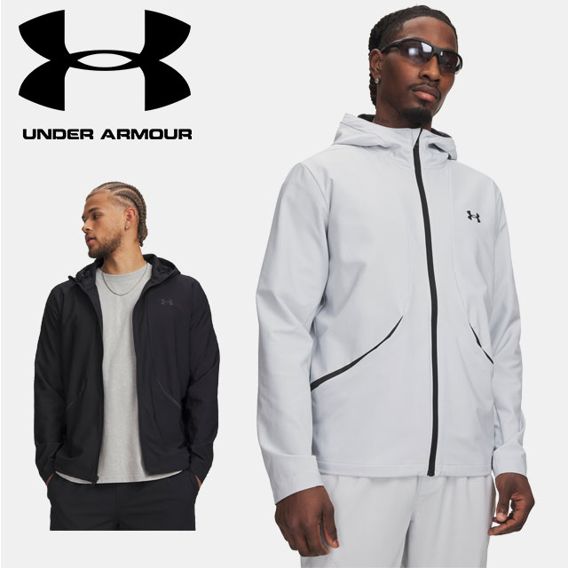 ☆【百貨店SALE！お得な引き換え証散り散り中♪】 アンダーアーマー クリアランス UNDER ARMOUR UA Unstoppable Woven Jacket メンズ 運動競技御召しもの ウインドアップジャケット