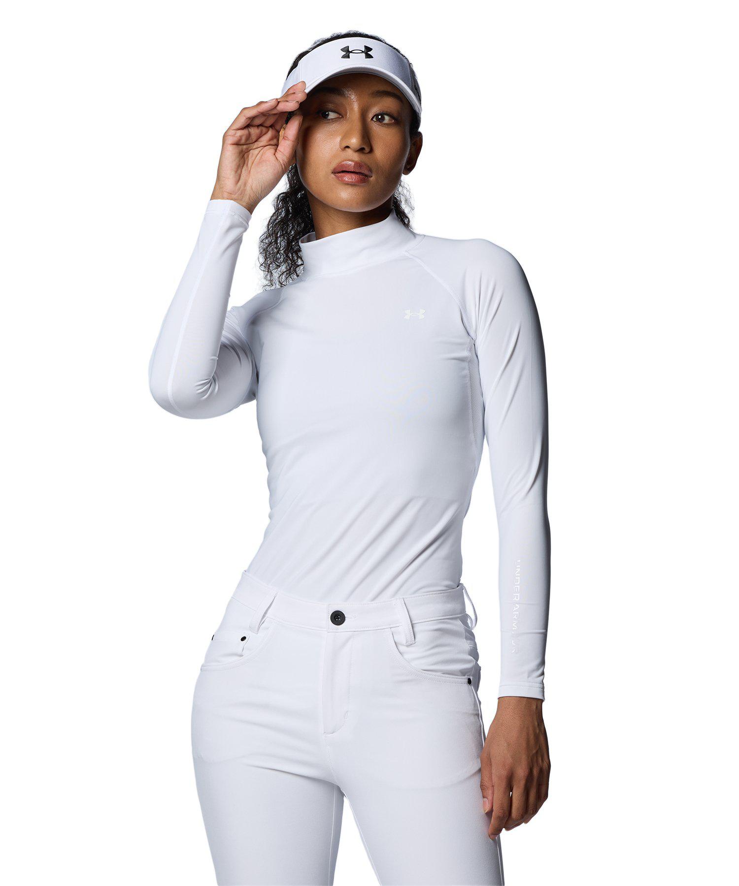 公式 アンダーアーマー UNDER ARMOUR UA UAアイソチル コンプレッション ロングスリーブ モックネック シャツ (ゴルフ/WOMEN) 1384842 アンダーシャツ ベースレイヤー コンプレッション インナー 長袖 ウィメンズ レディース アウトドア スポーツ 接触冷感