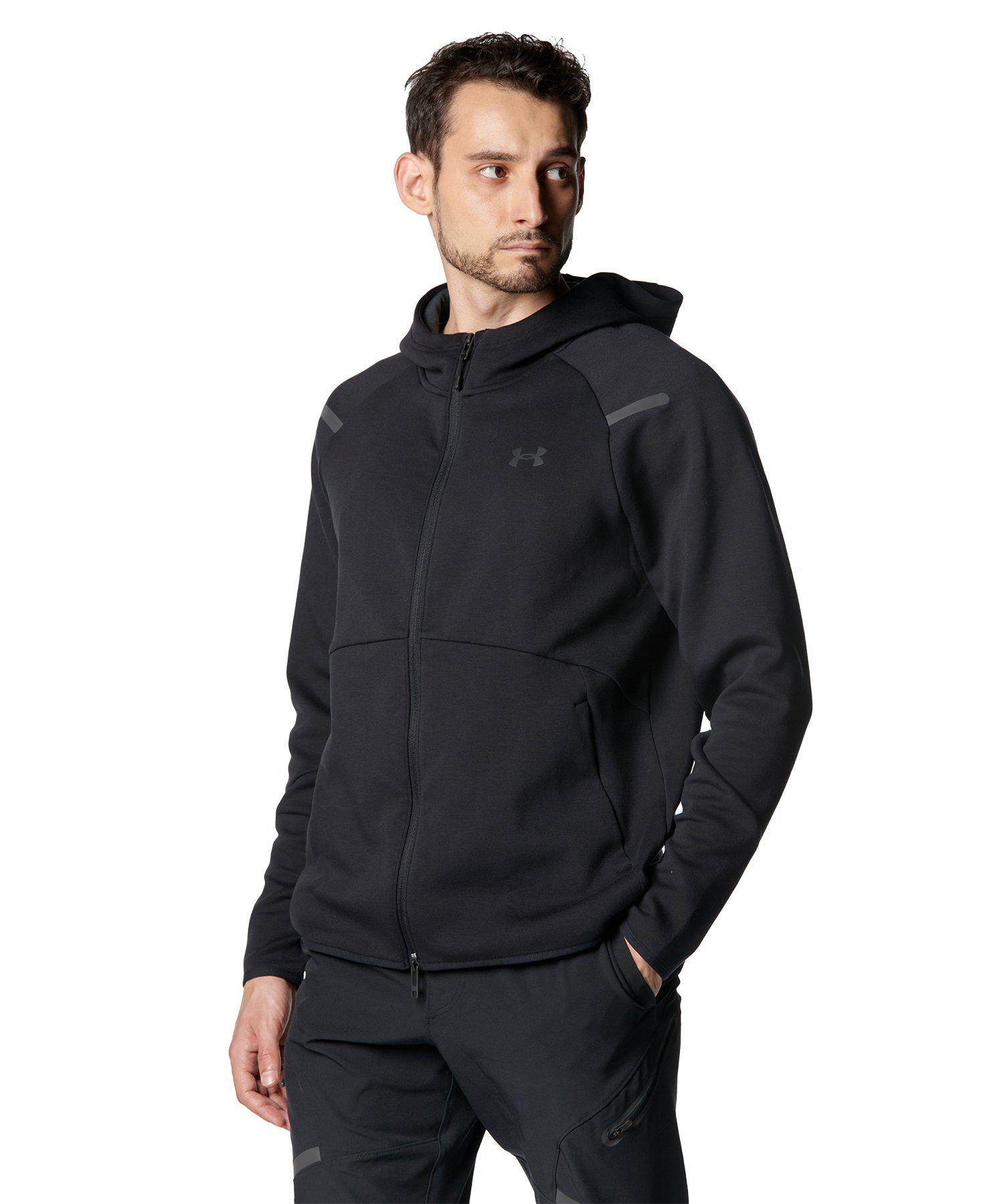 公式 アンダーアーマー UNDER ARMOUR UA UAアンストッパブル フリース フルジップ フーディー（トレーニング/MEN） 1379806 アウトドア スポーツ ジム 運動 部活 メンズ 長袖 フード 伸縮 通気性 ニット ストレッチ ドライ ポケット