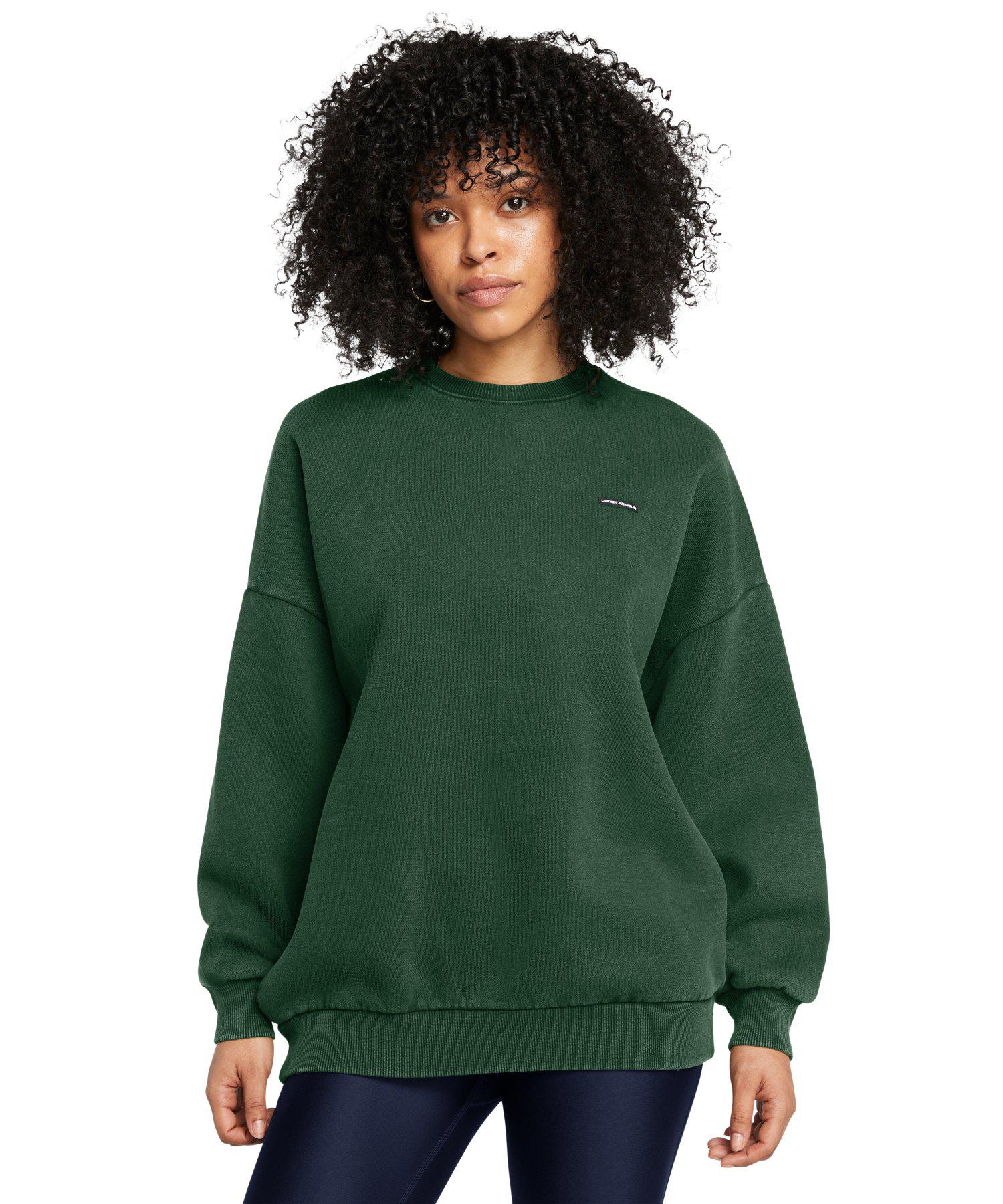 公式 アンダーアーマー UNDER ARMOUR UA UAアイコン ヘビーウェイト フリース オーバーサイズド クルー（ライフスタイル/WOMEN） 1386486