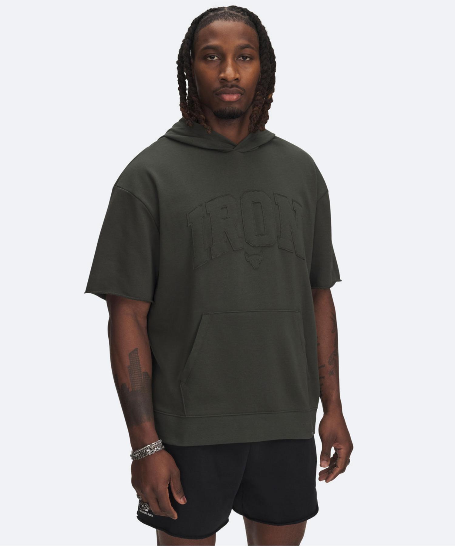 公式 アンダーアーマー UNDER ARMOUR UA UAプロジェクトロック オーバーサイズ ショートスリーブ テリー フーディー（ライフスタイル/MEN） 1389952