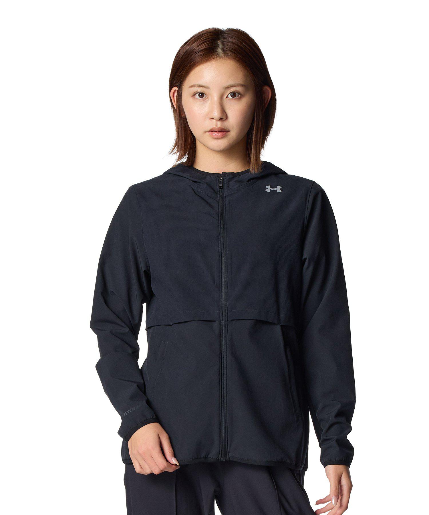 公式 アンダーアーマー UNDER ARMOUR ウィメンズ UAベロシティ プロ ストームジャケット Run ジャケット アウター ウインドブレーカー 0陸上 マラソン 6009542 アウトドア スポーツ 運動 レディース 長袖 フルジップ フード 撥水 通気性 軽量 ウーブン ストーム ポケット