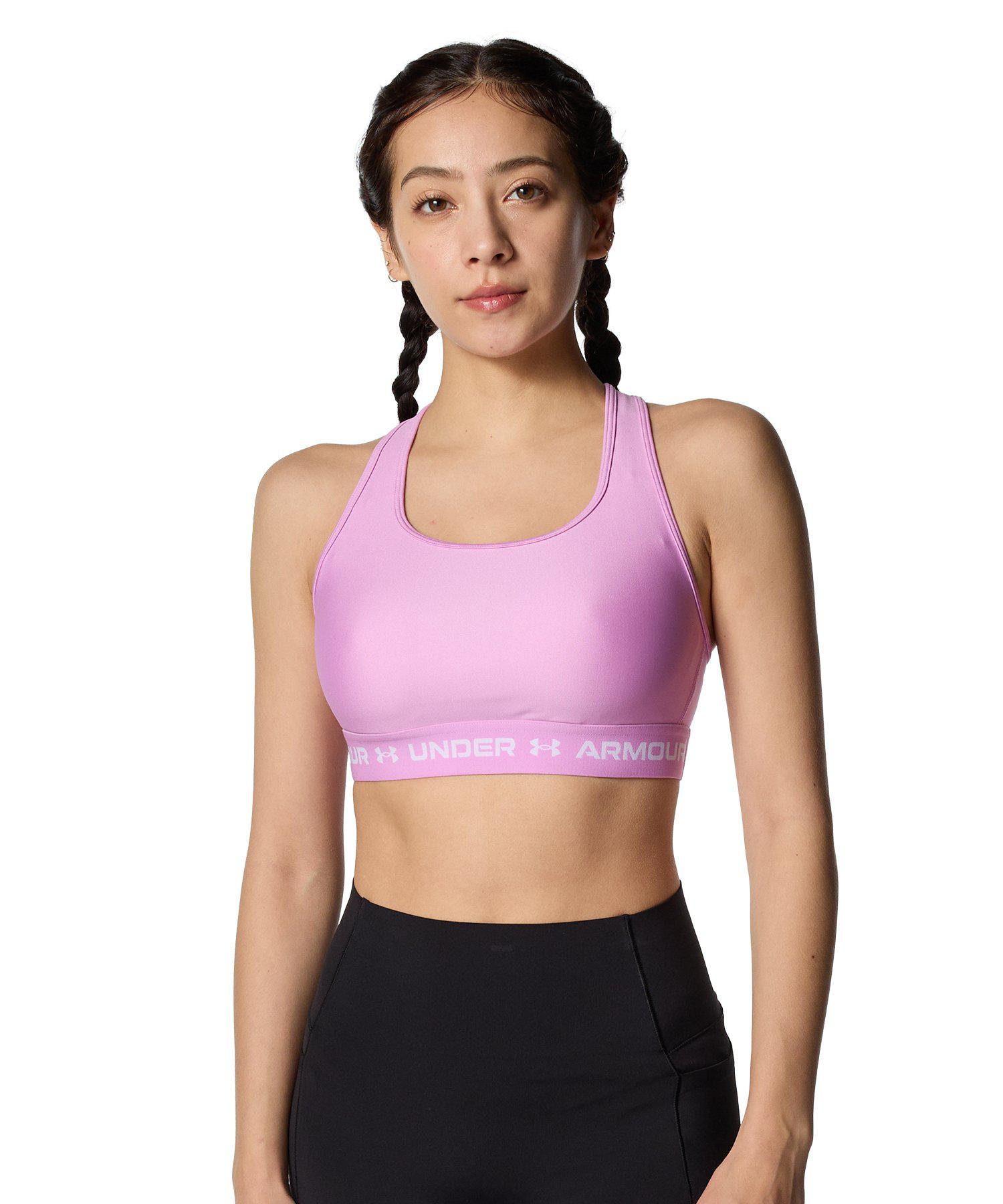 公式 アンダーアーマー UNDER ARMOUR ウィメンズ UAクロスバックブラ ミディアムサポート Train スポーツブラ スポブラ 下着 00 6012598 アウトドア スポーツ ジム 運動 部活 レディース 吸汗 速乾 伸縮 ドライ ストレッチ 臭い軽減 パッド一体型