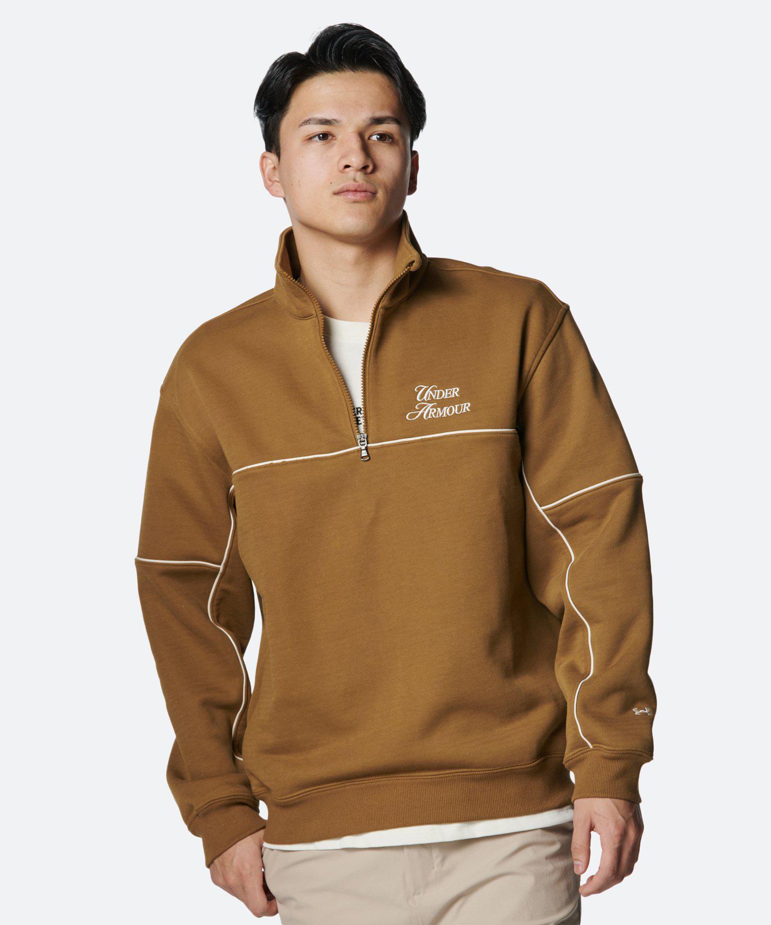 公式 アンダーアーマー UNDER ARMOUR UA UAスポーツ テリー 1/4ジップ トップス(ライフスタイル/MEN) 6005892 アウトドア スポーツ ジム 運動 部活 メンズ 長袖 フレンチテリー|アンダーアーマー公式 店