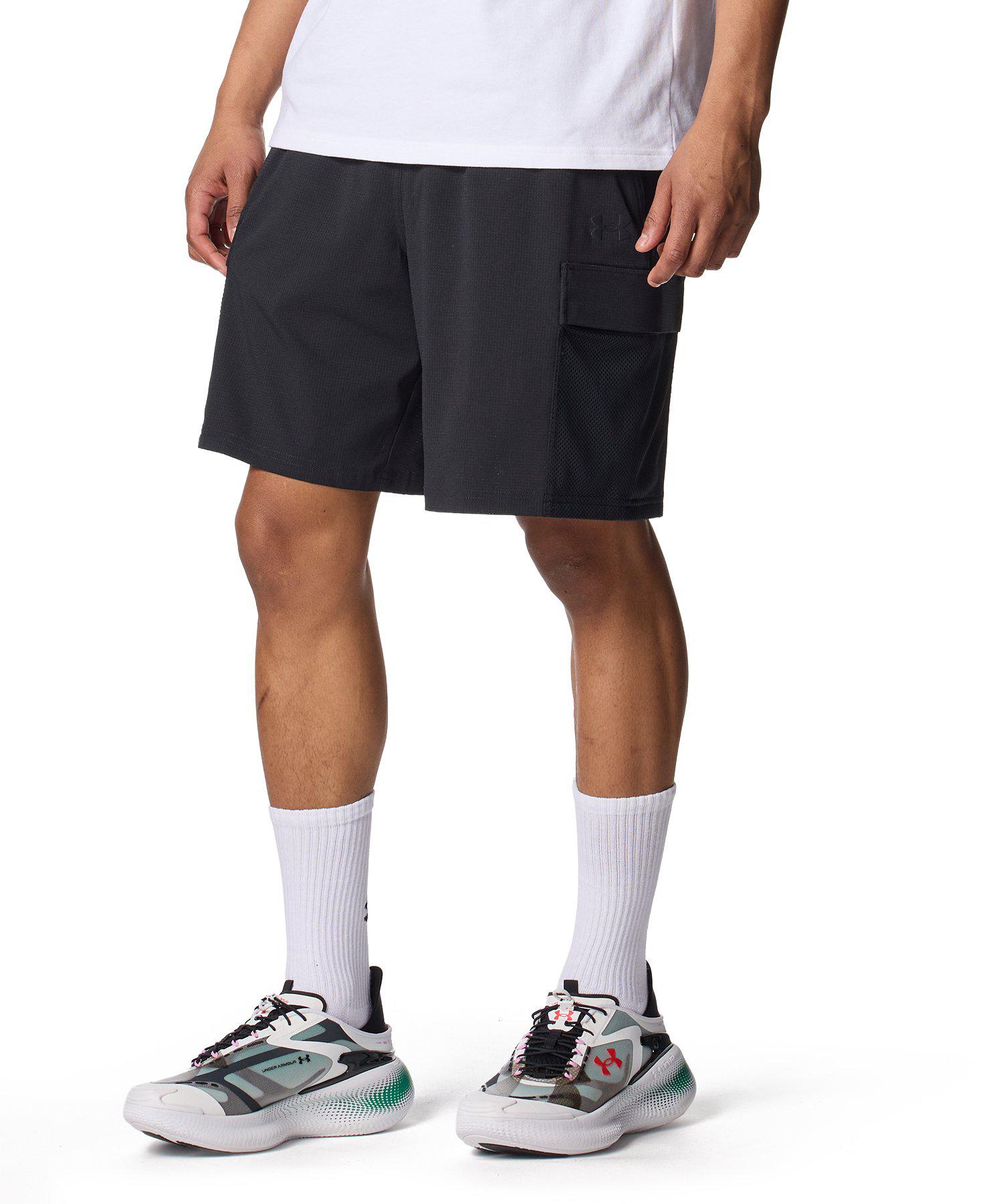 公式 アンダーアーマー UNDER ARMOUR メンズ UAアンストッパブル エアベント ショーツ Sportstyle ハーフパンツ 0 00 6009364 アウトドア スポーツ ジム 運動 部活 半ズボン ボトムス ポケット ドローコード 調節可能 通気性 ストレッチ メッシュ フィット
