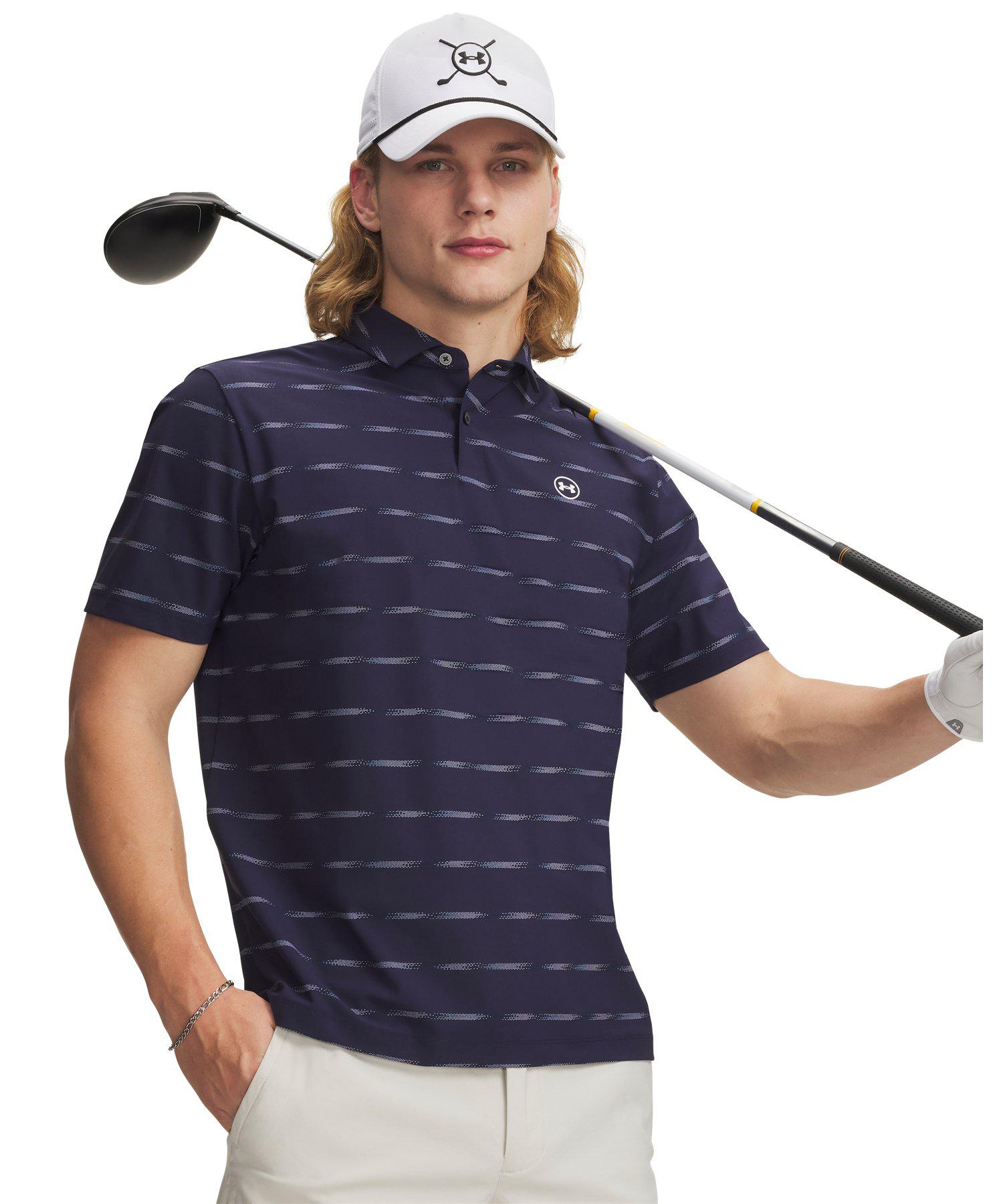 公式 アンダーアーマー UNDER ARMOUR メンズ UAドライブチル プリント ポロ Golf ポロシャツ 半袖 00 6009724
