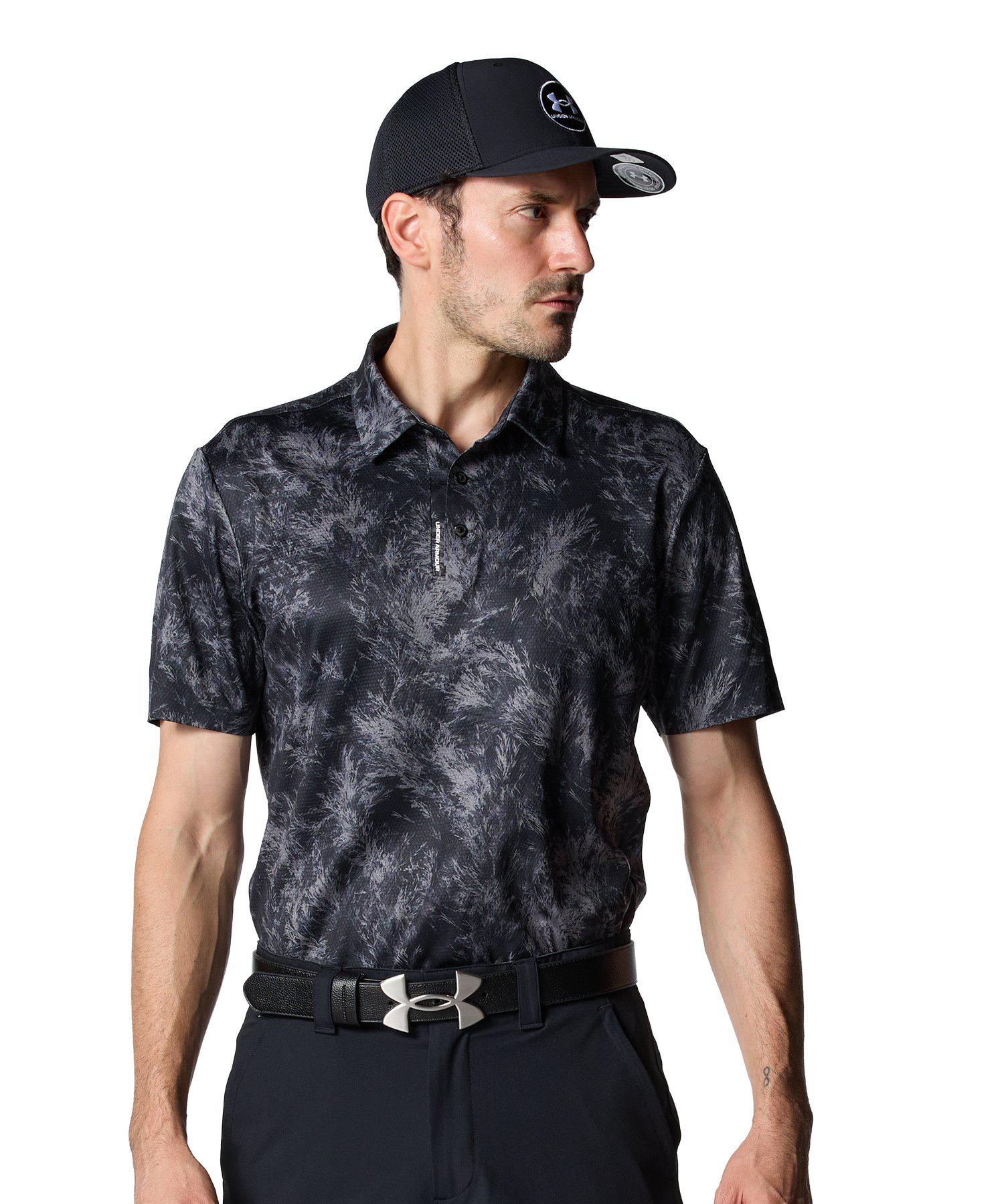 公式 アンダーアーマー UNDER ARMOUR メンズ UAドライブ クール プロ プリント ポロ Golf ポロシャツ 半袖 00 6012527 アウトドア スポーツ ジム 運動 部活 冷感 ストレッチ ドライ 臭い軽減 吸汗 速乾 ゴルフ