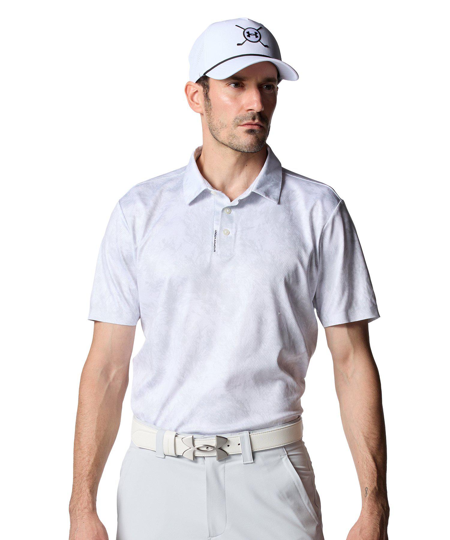 公式 アンダーアーマー UNDER ARMOUR メンズ UAドライブ クール プロ プリント ポロ Golf ポロシャツ 半袖 00 6012527 アウトドア スポーツ ジム 運動 部活 冷感 ストレッチ ドライ 臭い軽減 吸汗 速乾 ゴルフ