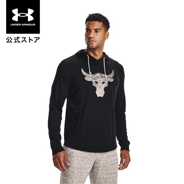 【楽天市場】【40%OFF】公式 アンダーアーマー UNDER ARMOUR UA メンズ トレーニング プロジェクトロック テリー ショートスリーブ  フーディー 1370465 スウェット パーカー 半袖 トップス プルオーバー ロゴ 吸汗速乾 アウトドア スポーツ ジム 運動 ...