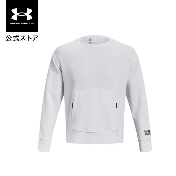 公式 アンダーアーマー UNDER ARMOUR UA UAサミットニット クルー（トレーニング/UNISEX） 1377172 アウトドア スポーツ ジム 運動 部活 メンズ レディース 長袖 トレーナー ストレッチ 伸縮 通気性 ドライ カンガルーポケット｜アンダーアーマー公式 店