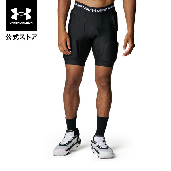 公式 アンダーアーマー UNDER ARMOUR メンズ UAヒートギア パッド ショーツ Basketball ハーフタイツ ベースレイヤー スパッツ インナーパンツ バスケ 6001290