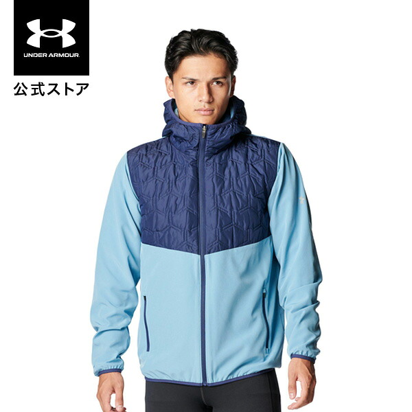 【30%OFF】公式 アンダーアーマー UNDER ARMOUR メンズ UAパフォーマンス インサレーション ジャケット Run アウター ウインドブレーカー 陸上 マラソン 6007447 アウトドア スポーツ ジム 運動 部活 長袖 フルジップ フード 撥水 ポケット リフレクト 中綿 通気性|アンダーアーマー公式 店