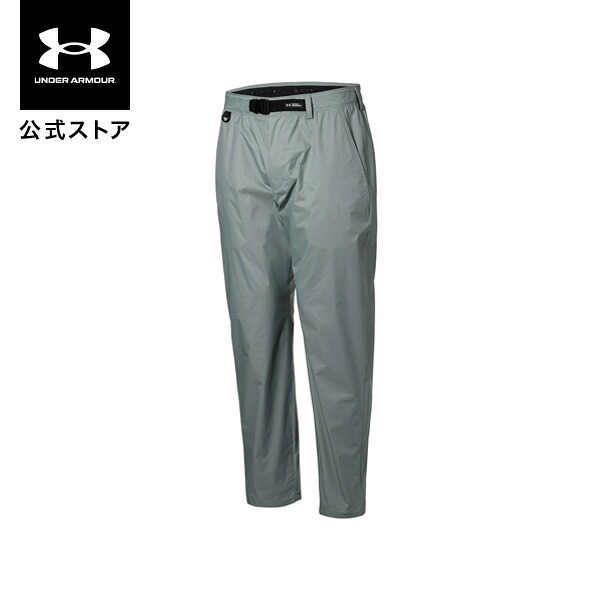 公式 アンダーアーマー UNDER ARMOUR UA UAシェル パンツ(ライフスタイル/MEN) 6001468 メンズ 長ズボン ロングパンツ ボトムス 防水 透湿 ウーブン アジャスターベルト アウトドア スポーツ ジム 運動 部活|アンダーアーマー公式 店