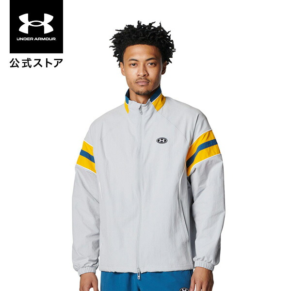 【30％OFF】公式 アンダーアーマー UNDER ARMOUR メンズ UAナイロン トラックジャケット Sportstyle ジャケット アウター ウインドブレーカー 00 6012645 アウトドア スポーツ ジム 運動 部活 長袖 フルジップ ポケット ベンチレーション ストレッチ ストーム 撥水 ドライ｜アンダーアーマー公式 店