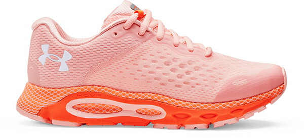 公式 アンダーアーマー UNDER ARMOUR UAウィメンズ ホバー インフィニット 3 ランニング レギュラー レディース 3023556 シューズ ランシュー ランニングシューズ スニーカー ローカット オレンジ ホワイト ロゴ クッション マラソン ジョギング 陸上 部活 スポーツ 運動靴