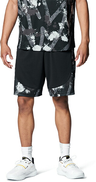 公式 アンダーアーマー UNDER ARMOUR UA メンズ バスケットボール ショーツ スプラッシュプリント トレーニング 1371944 ハーフパンツ  ショートパンツ 短パン ハーパン 半ズボン 【65%OFF!】