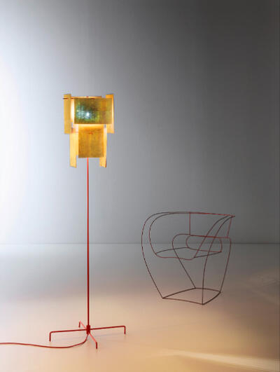 INGO Maurer/インゴ・マウラーデザイン 24 Karat Blau Floor/24 カラット 青碧 信徒 2009 照明装置の巫女寄せ師 インゴマウラー Floor light/立ち会い場ともし火 立ち会い場照明ランプ 照明ランプともし火 芸術ＦＲＧ製 Studo noi/制作室ノイ 定まり代わりになる店 定まり品引き請ける 貨物輸送無料【新品】