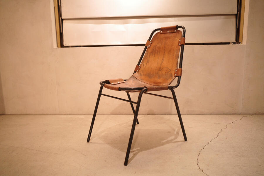 楽天市場】SALE 希少 本物 フランスより入荷 Charlotte Perriand /シャルロットペリアン Les Arcs Side Chair  / レザルク サイドチェア Vintage/ヴィンテージチェア レア 稀少品 レザー 革 家具 フレンチミッドセンチュリー家具 イス 椅子  プルーヴェ、ジャンヌレ好きにも ...