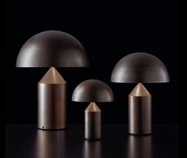 Oluce/オルーチェ Atollo 239 (satin bronze)/アトーロ 239 Vico Magistretti/ヴィコ マジストレッティ 青写真 1977 Table light/一覧表点火装置 tablelamp一覧表照明ランプ 高さ50糎 繻子ブロンズ 金属元素 作物 Italy/イタリア共和国 置き目代わりになる店 置き目品引き受ける 貨物輸送無料【新品】