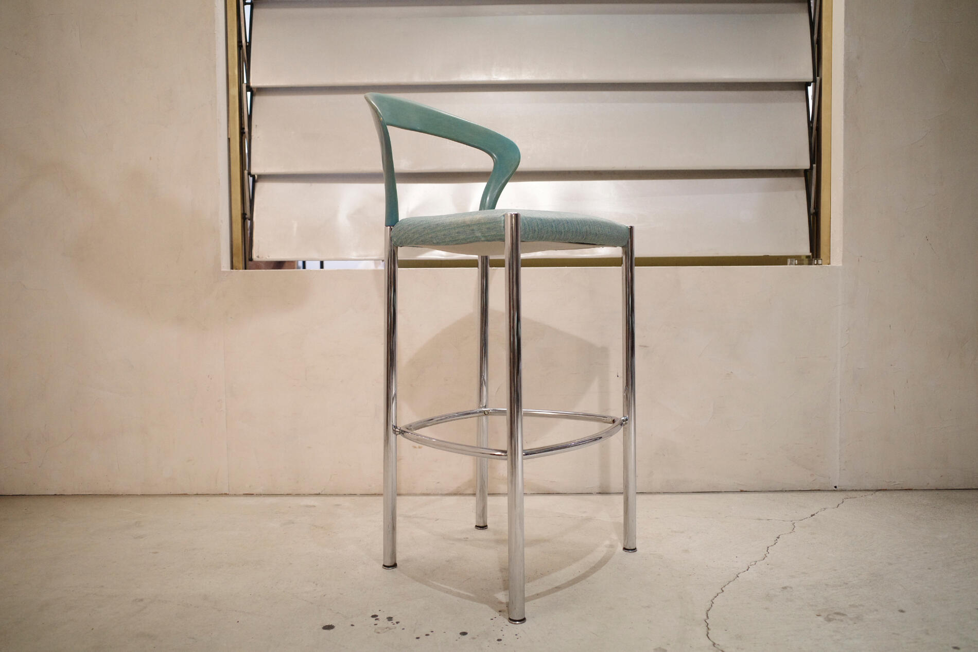 Vintage/ヴィンテージ 1970年代 Lotus Hi chair/ロータスハイチェア Kusch & Co/クッシュ&コーポレーション Hartmut Lohmeyer/ヘルトムート ローマイヤーデザイン ドイツ houtoku/ホウトク 家具 イス 椅子 ブルーノ レイ ポストモダン カウンターチェア 2 【中古】｜アンダーグラウンド