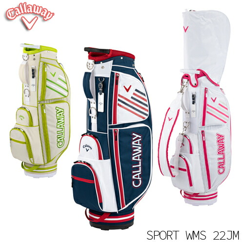 Callaway キャロウェイ レディース Sport スポーツ キャディバッグ キャロウェイ 22 キャロウェイ ゴルフ かわいいスポーツ アウトドア キャディバッグ Jm かわいい おしゃれ ゴルフバッグ 22年モデル