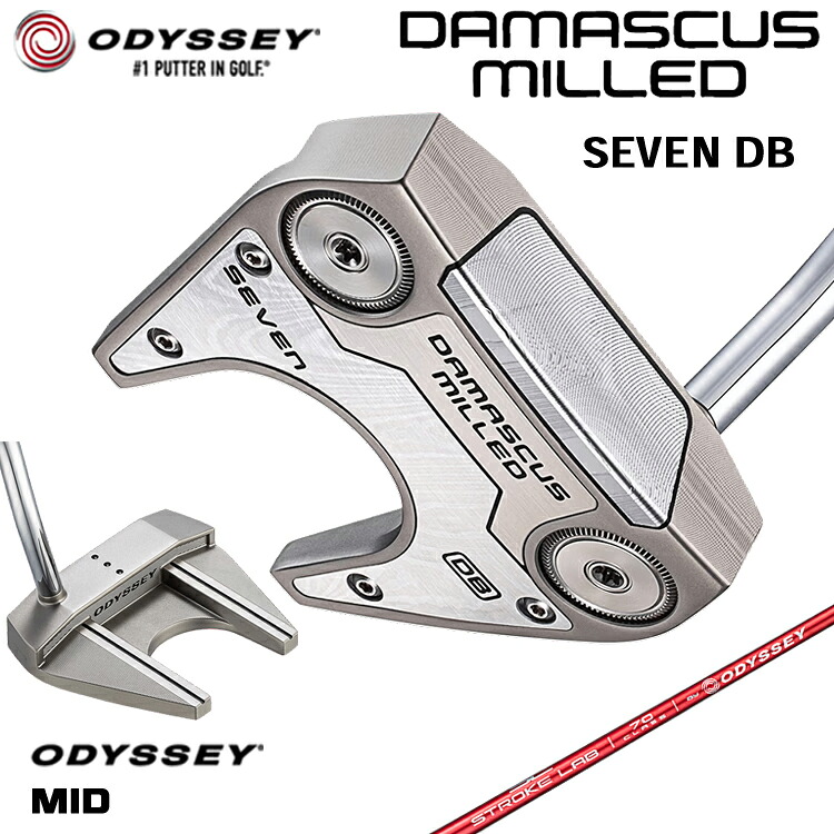 【製造業者カスタム】 オデッセイ DAMASCUS MILLED SEVEN DB パター 右用 STROKE LAB 70 立て坑 (赤いこと) [Odyssey MID] 日本置き目品 【 2026年模範例 】 Odyssey シリアの首都 ミルド #7 七つ ダブルベント ツノ型 【 オデッセイ パター 】
