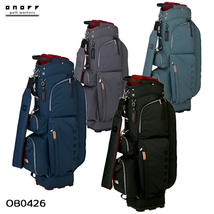 ONOFF 【 オノフ 】 OB0426 キャディバッグ 【 2026年モデル 】 9型 2.9kg 軽量 ゴルフバッグ おしゃれ GLOBERIDE 【 グローブライド 】｜アンダーパー ゴルフ