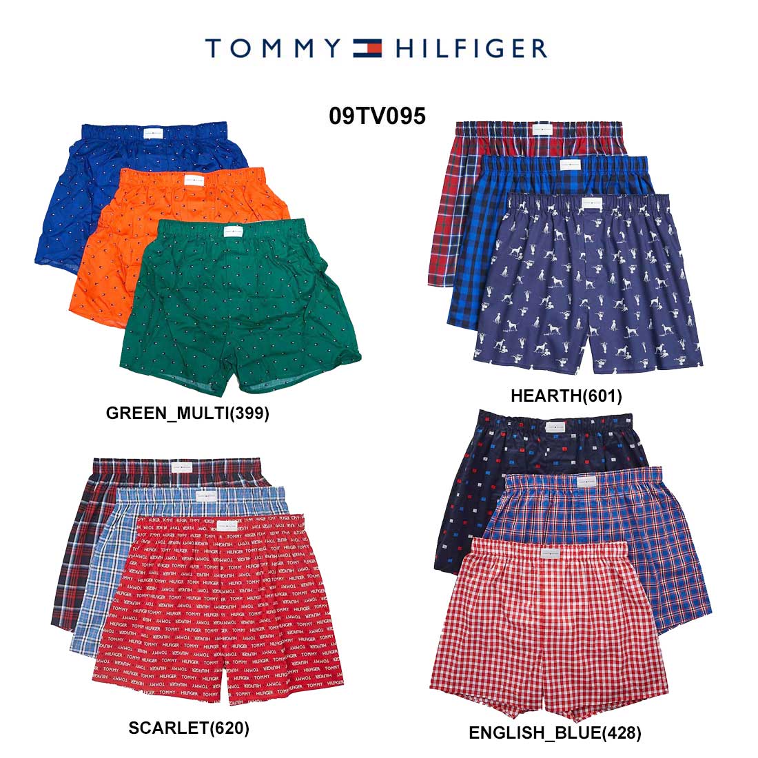 楽天市場 Tommy Hilfiger トミーヒルフィガー トランクス 3枚セット お買い得 パック メンズ 下着 09tv095 Undie楽天市場店