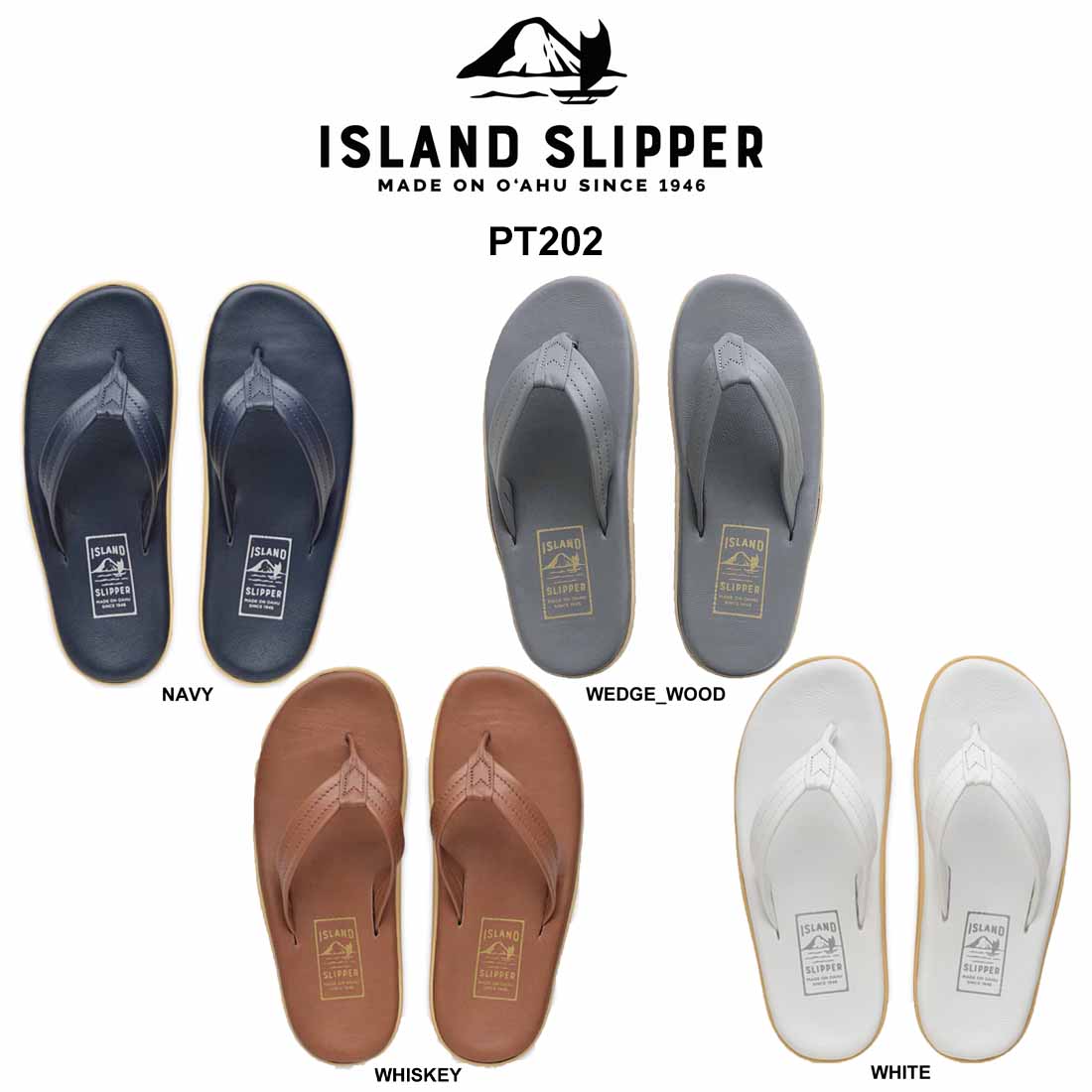 ISLAND SLIPPER(アイランドスリッパ)砂浜サンダル 火箸 なめし革 ハワイ州発 定番 サンダル ユニ一発やる メンズ 靴 Classic Leather PT202