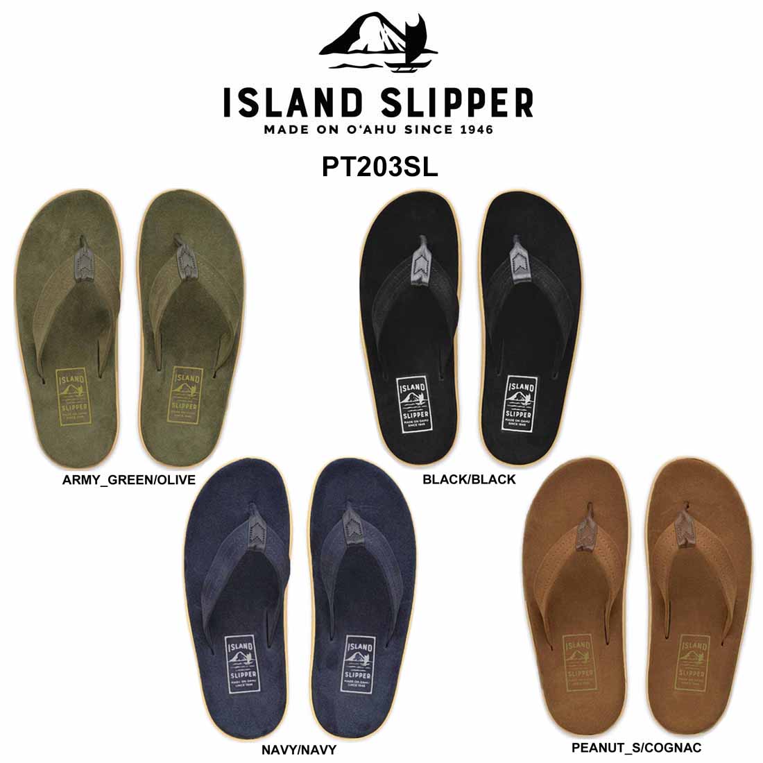 楽天市場 Island Slipper アイランドスリッパ ユニセックス スエードレザー シャワーサンダル ハワイ発 Pts705bh Undie楽天市場店