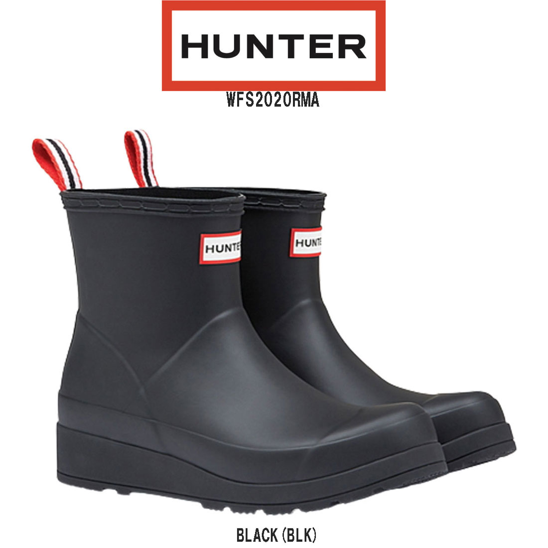楽天市場】HUNTER(ハンター)レインブーツ 長靴 ロング 雨靴 後ろ