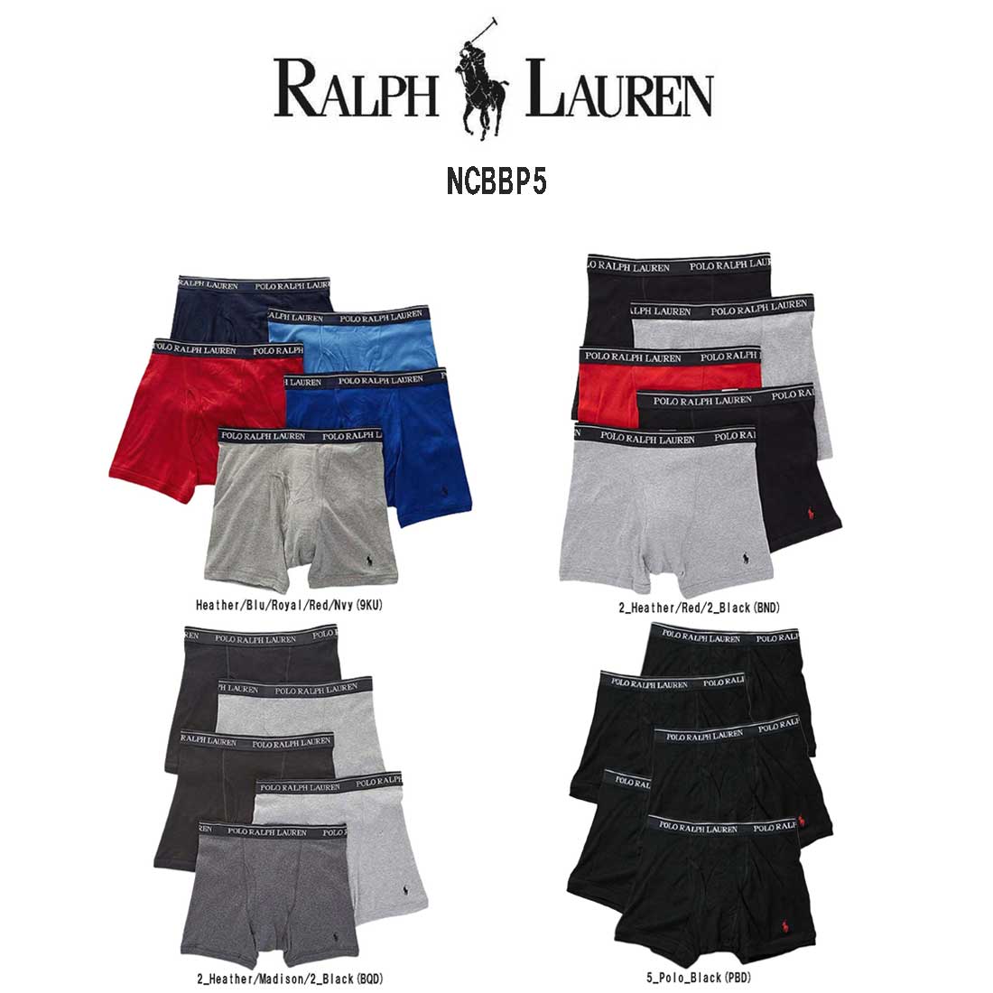 [ポロ ラルフローレン] ミドル ボクサーパンツ 5枚セット パック メンズ 下 Amazon.co.jp: [POLO RALPH LAUREN] [ポロ ラルフローレン