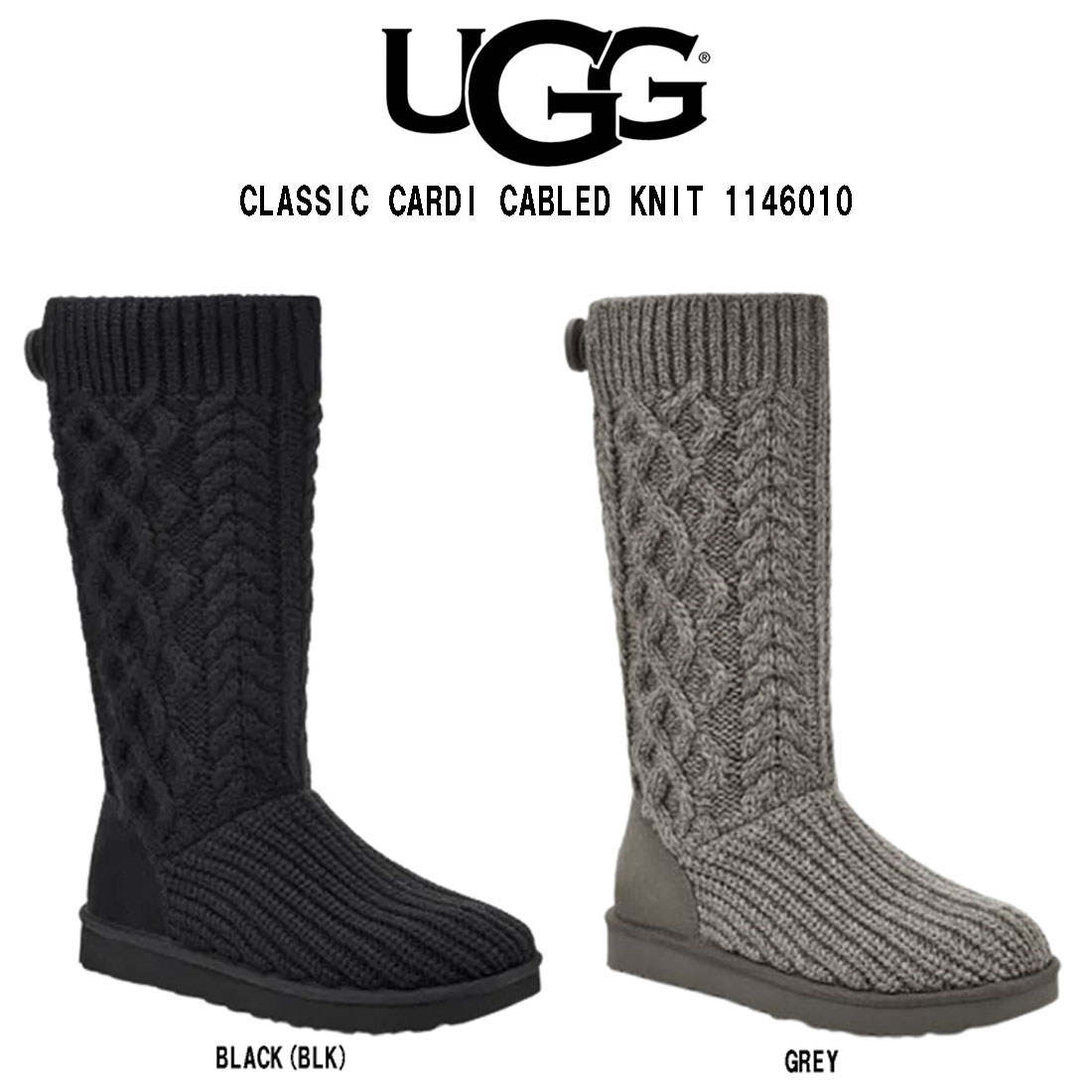 新作☆UGG Classic Cardi Cabled Knit ブーツ 