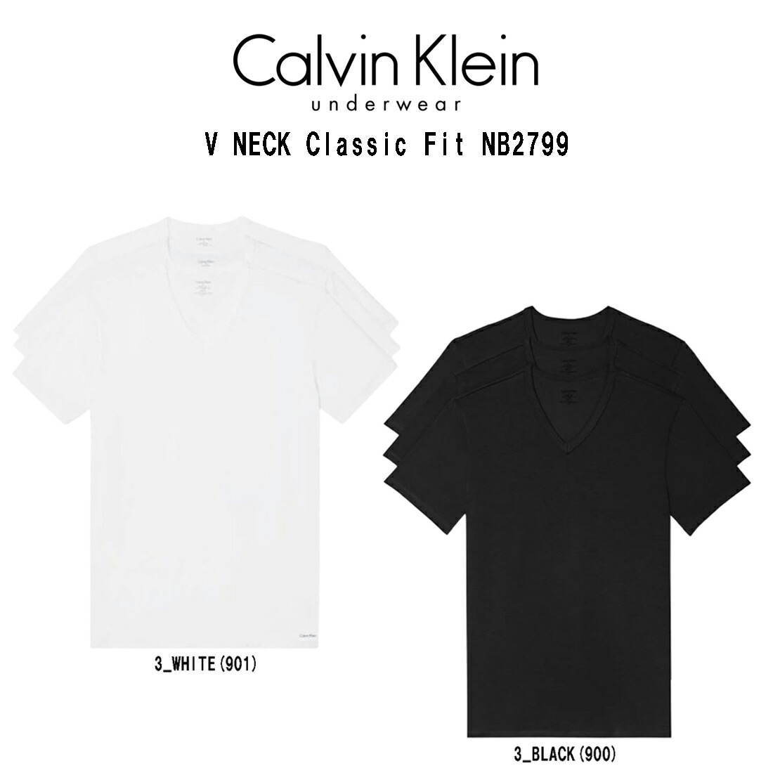 【楽天市場】(SALE)Calvin Klein(カルバンクライン)ck Tシャツ Vネック 半袖 3枚セット コットン ストレッチ 肌着 ...