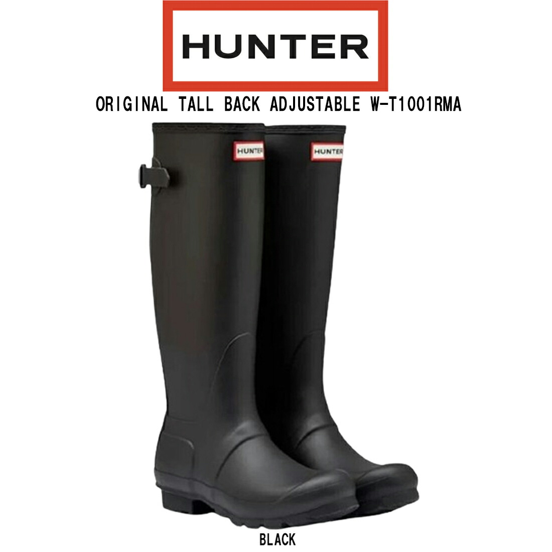 【HUNTER ハンター】レインブーツ 長靴 青 UK6 美品 hu51-w-t1001rma-0.jpg