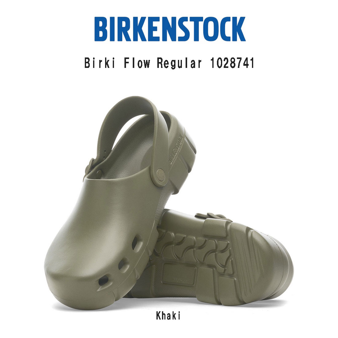 (SALE)BIRKENSTOCK(ビルケンシュトック)ビルキフロー サンダル クロッグ 超軽量 EVA カーキ 耐水 シューズ ユニセックス ビルケン レギュラー 1028741|HARBOR AND CO.店