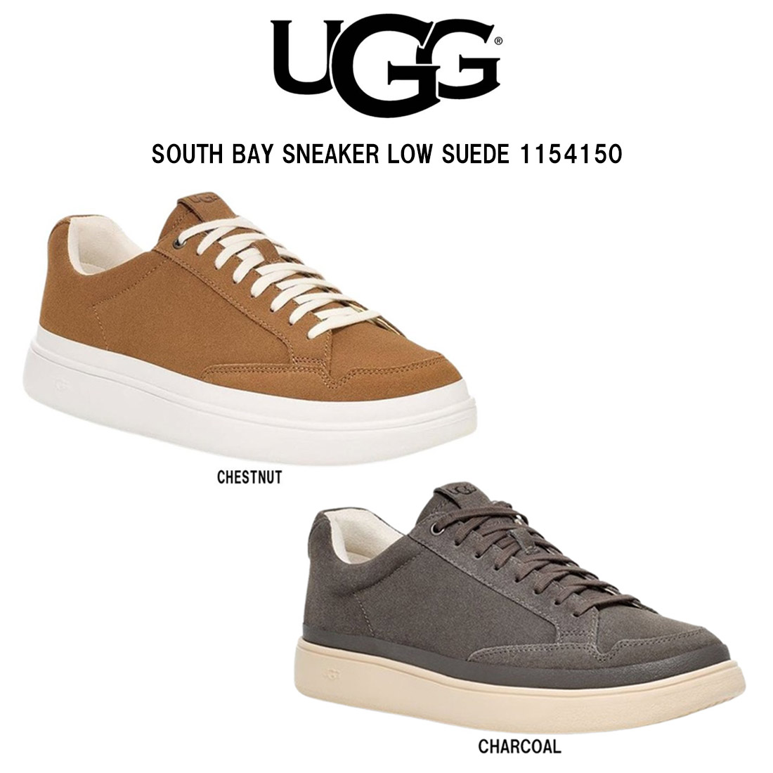 アグ UGG スニーカー 26 1158252 - レザー グレー×ブルーグリーン 