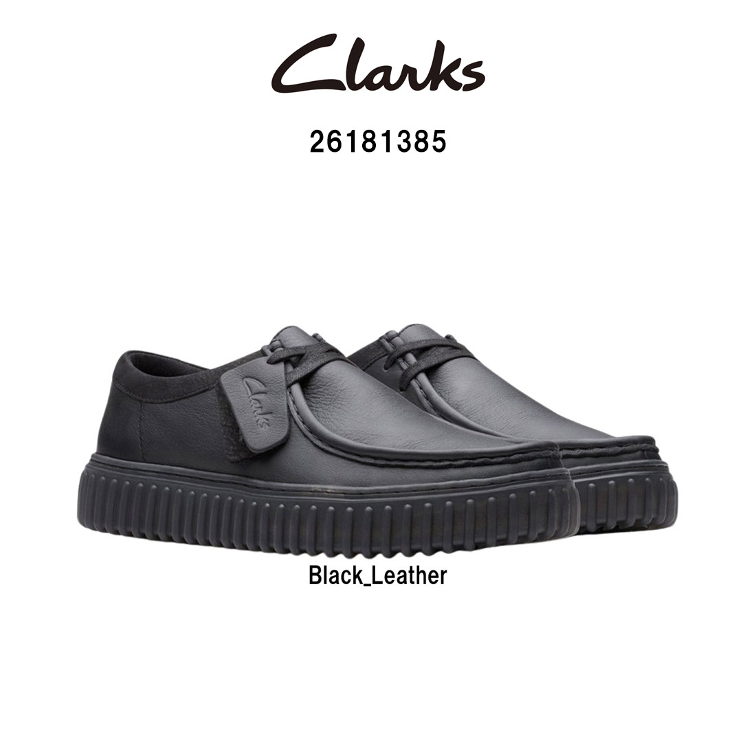 CLARKS(クラークス)メンズ トゥー吸血鬼 置き目 シューズ スピード競技脹れ上がる モカシン 厚底 黒いこと なめし革 軽さ TPR 心地よい TORHILL LO 26181385