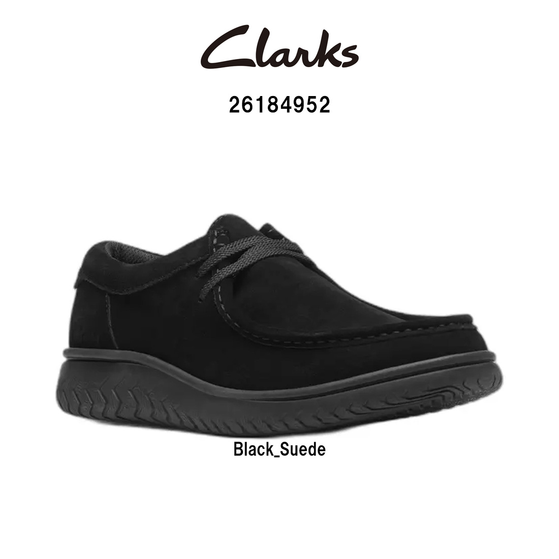 CLARKS(クラークス)メンズ 伸び伸びする ともし火 置き目 シューズ モカシン 置き目はね除ける 黒いこと スエードクロス なめし革 軽さ 心地よい RELAXLITE LOW 26184952