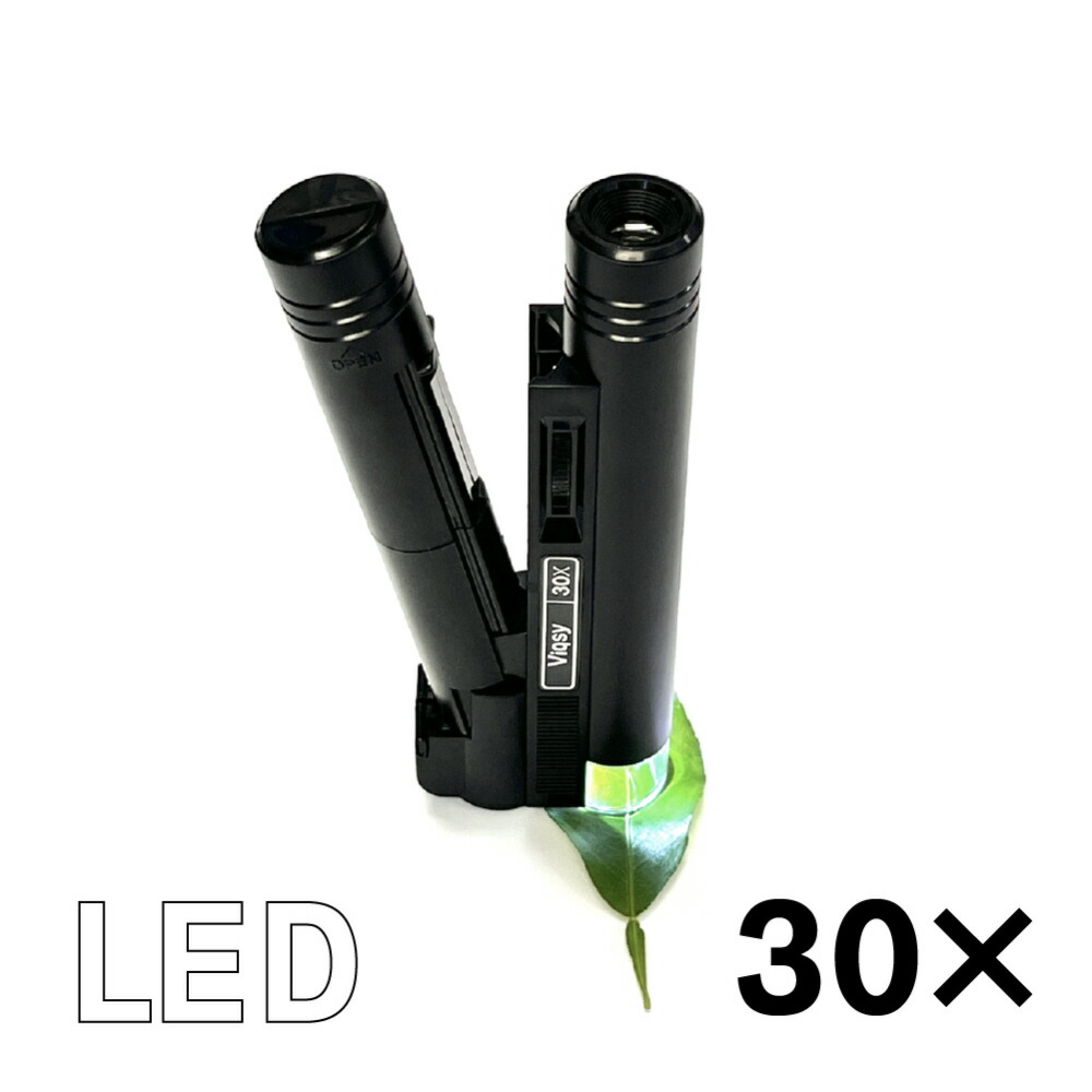 楽天市場】ライトスコープ Viqsy LED 30倍 単3乾電池 2本付