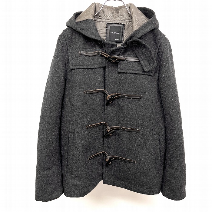 ポロラルフローレン ダッフルコート チャコールグレー 80s 90s 日本製 L r4038-1.jpg