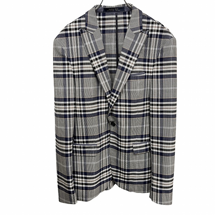 楽天市場】古着 ザラ ZARA チェック柄 テーラードジャケット 36