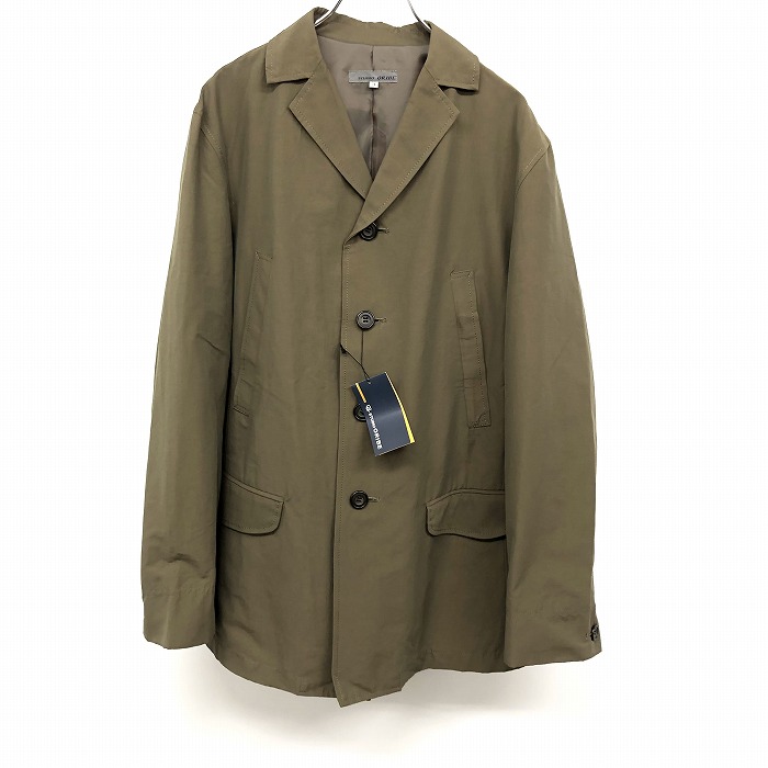 【全品ポイント10倍|開催中|～4/10(金)01:59まで＼4月お買い物マラソン／100円～2,000円OFFクーポン配布中】【新品/訳アリ】STUDIO ORIBE スタジオオリベ 3 メンズ 薄手 ジャケット 背抜き裏地 長袖 綿×ナイロン ヘザーグリーンブラウン カーキ系