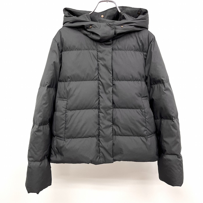 【中古】URBAN RESEARCH アーバンリサーチ 38 レディース ダウンジャケット パーカー 長袖 ポリ100%(ダウン80%＋フェザー20%) チャコールグレー