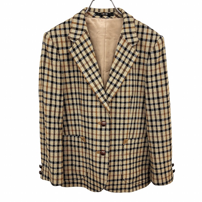 DAKS ウールジャケットコート 38号 新品未使用 楽天市場】美品【中古】ダックス DAKS テーラードジャケット