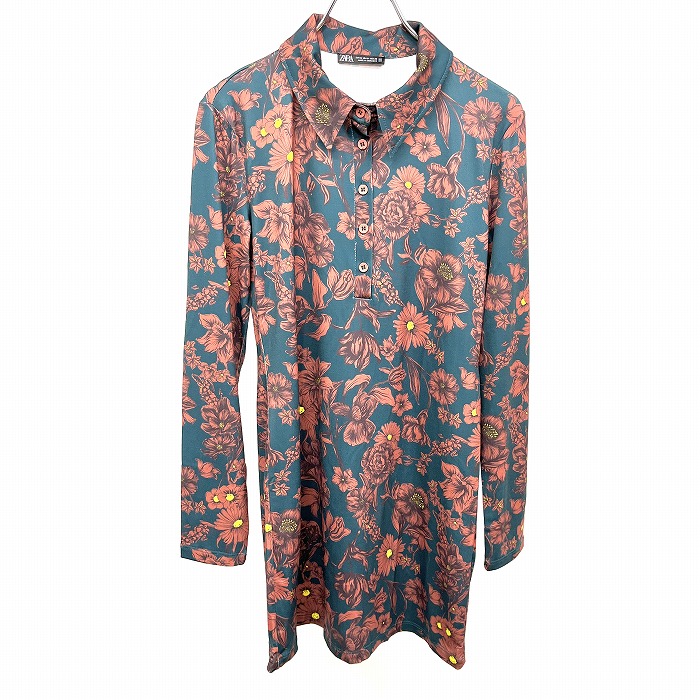 楽天市場】【中古】ザラ ZARA デニムワンピース ジップアップ