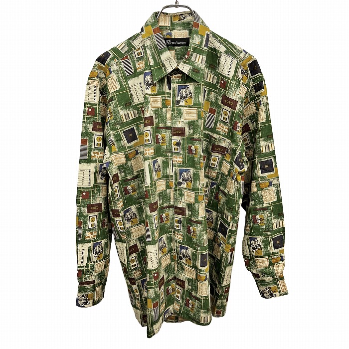 楽天市場】【中古】 ROYAL DIXTON 柄シャツ 長袖 シャツ シルク